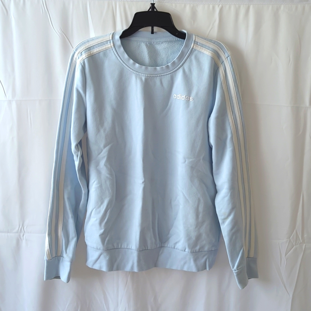 Adidas light blue crewneck